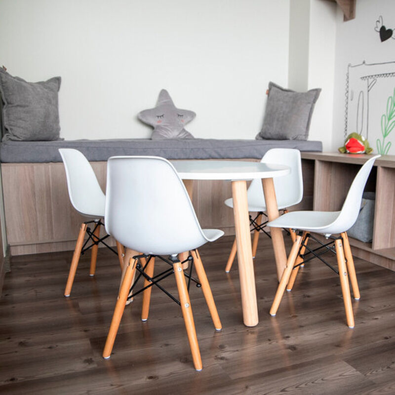 Silla Infantil Modelo Eames Blanca image number null