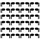 Auriculares Qidaizuoen, 100 Paquetes, Con Cable, Desechables, Negros