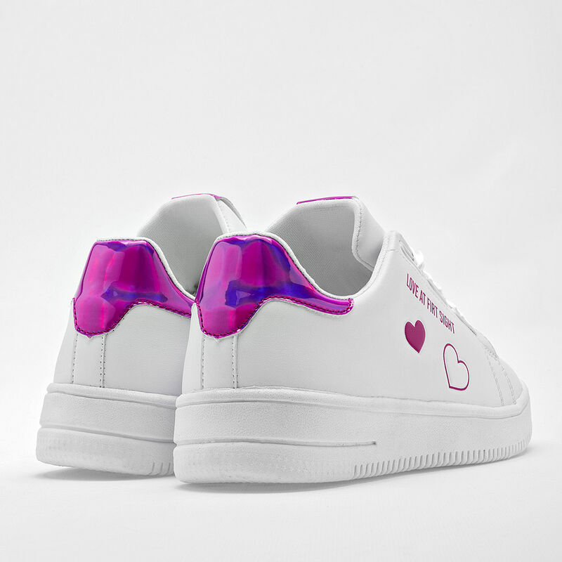 Moramora Tenis urbano para mujer blanco fucsia image number null