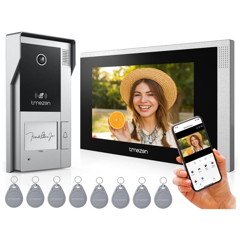 Sistema De Videoportero Wifi, Timbre, Monitor T... image number null