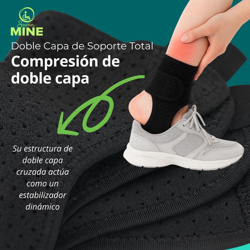 Tobillera Compresión Doble Capa 360° | Soporte ... image number null