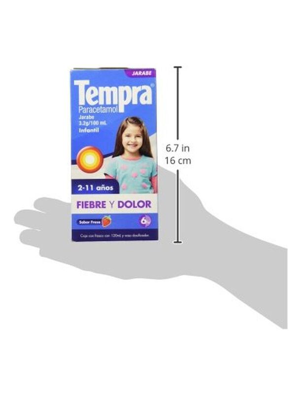 Tempra Jarabe Infantil Fiebre Y Dolor Sabor Fre... image number null