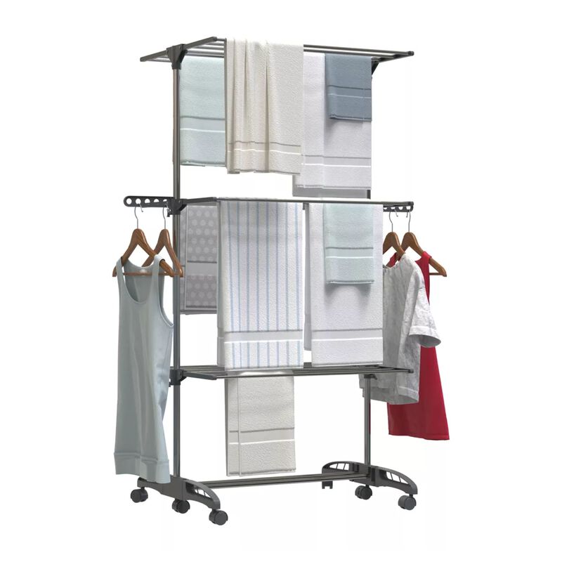 Rack Tendedero Plegable De Acero Inoxidable Con... image number null