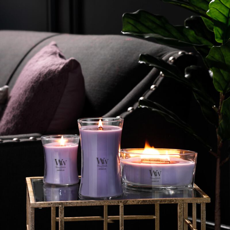 Candle Woodwick Con Forma De Reloj De Arena Gra... image number null