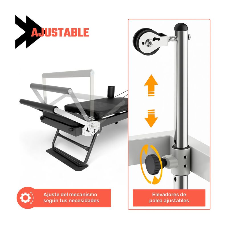 Cama Pilates Reformer Yoga Plegable Fitness 5 R... image number null