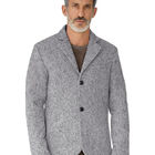 Saco Calidad Premium Caballero Abotonado Cuello V Gris Roosevelt