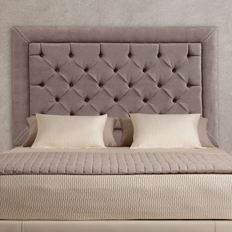 Cabecera Matrimonial Dicasa Mary Gris Oscuro image number null