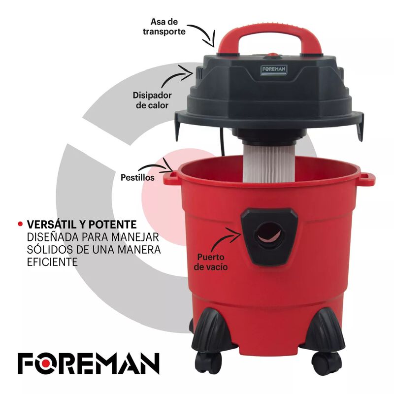 Aspiradora Industrial 15 Litros S&oacute;lido L&iacute;quido ... image number null