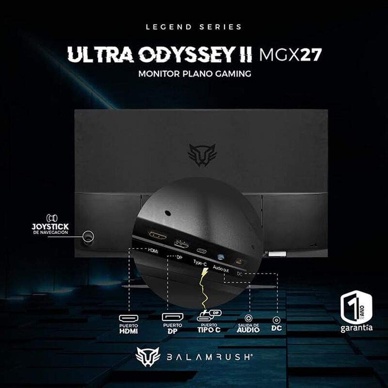 Monitor Gamer Balam Rush Ultra Odyssey Ii Mgx27... image number null