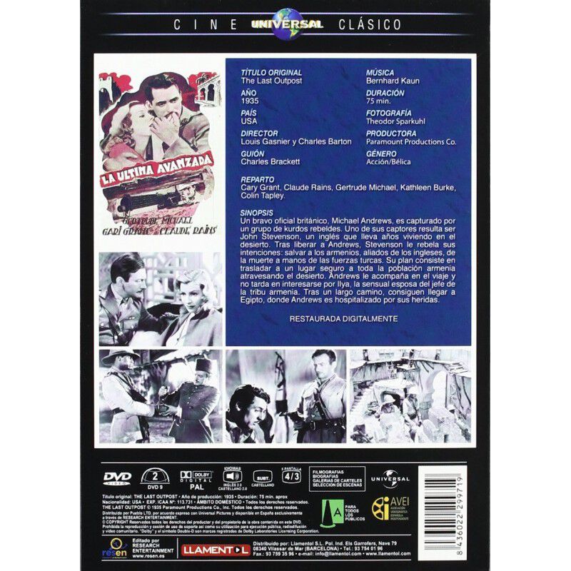 La &Uacute;ltima Avanzada [dvd] (1935) El &Uacute;ltimo Puest... image number null