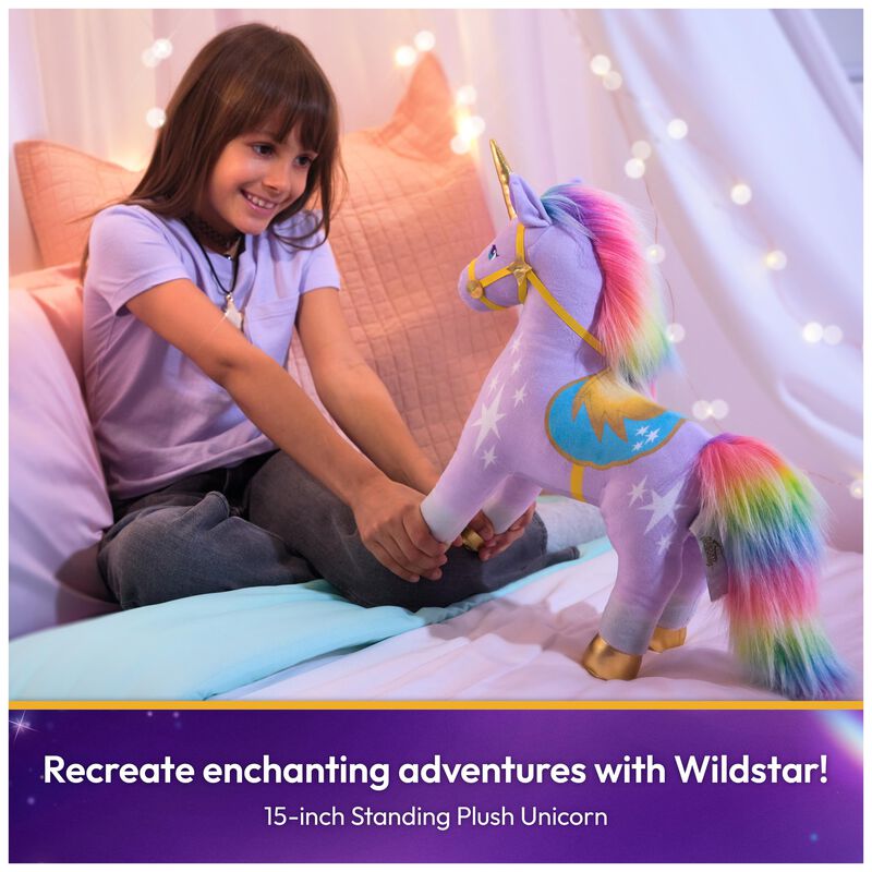 Peluche Unicorn Academy Wildstar, Morado, 38 Cm... image number null