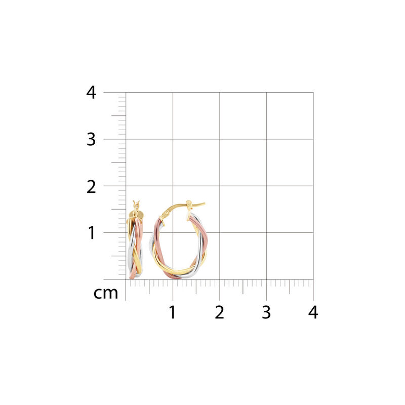 Arracadas Oro Florentino 10k 17x11mm | Bizzarro image number null