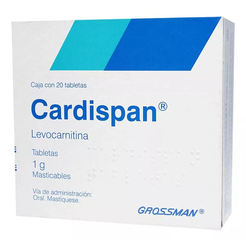Cardispan Tabletas Masticables 1 G, 20 Tabletas image number null
