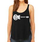 Tank Top Holgado Word Art Para Mujer - Come Together- Negro