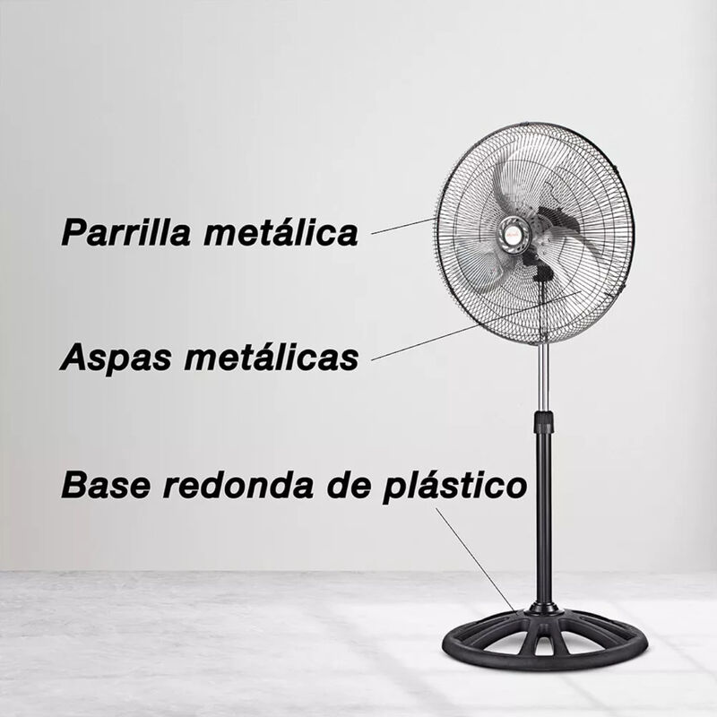 Ventilador de Pedestal 18" MYTEK 3357 3 Velocid... image number null