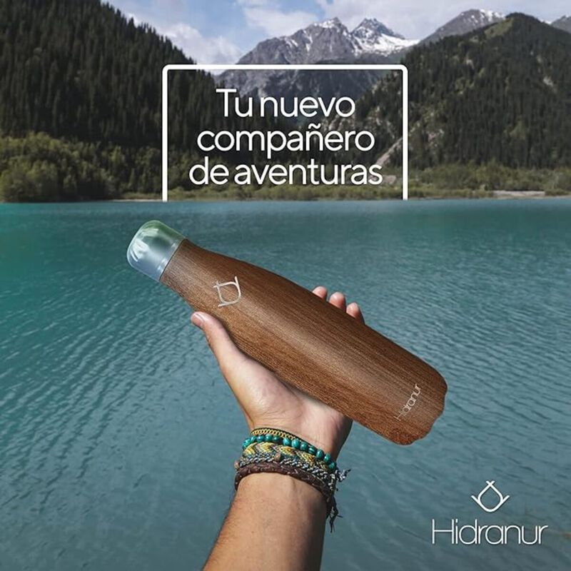 Termo de Acero Inoxidable 17 Oz Madera Hidranur image number null