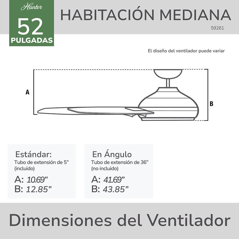 Ventilador De Techo Cassius Exterior 52 Pulgada... image number null
