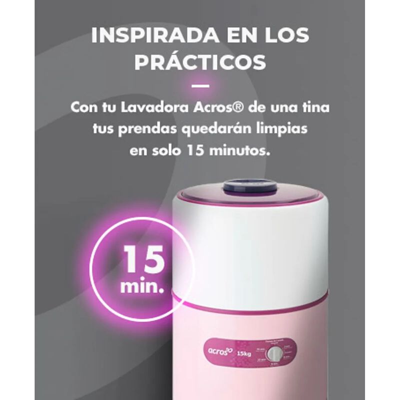 Lavadora Una Tina Acros 15 Kg image number null