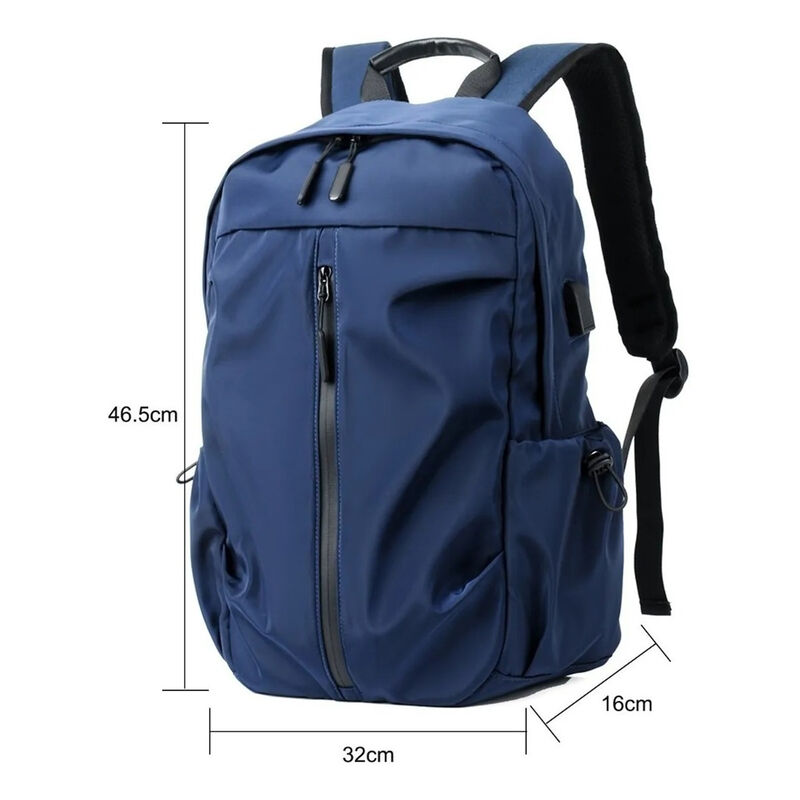 Mochila Escolar Azul con Puerto USB image number null