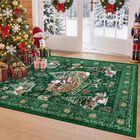Alfombra Navide&ntilde;a Lavable Zesthome 91 cm X 152 cm