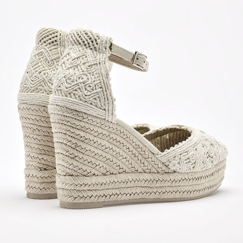 Corina alpargata cu&ntilde;a para mujer beige cod 1419... image number null