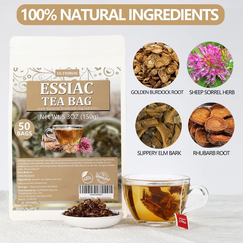 T&eacute; Essiac En Bolsitas Ulthmok, 50 Unidades, Ing... image number null