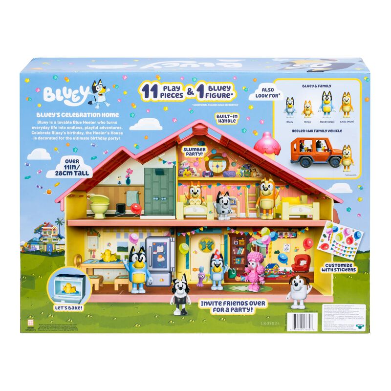 Playset Bluey Celebration Home Con 11 Muebles Y... image number null