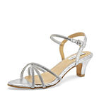 Lady One Zapatillas de fiesta para mujer plata