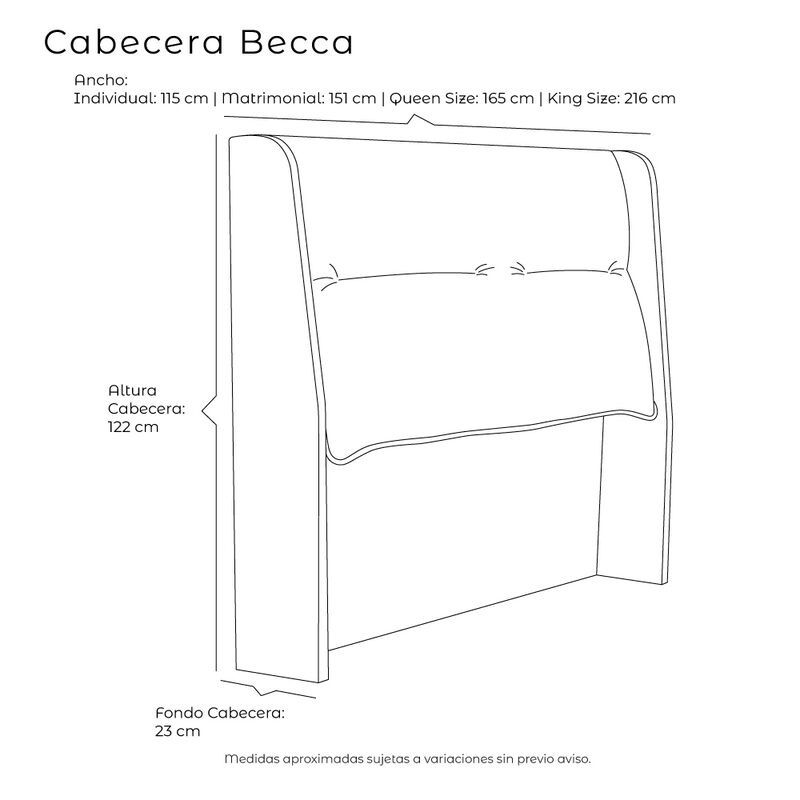 Cabecera King Size Dicasa Becca Negro Belu image number null