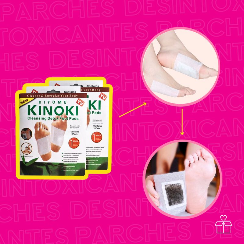100 Parches Desintoxicantes para Pies Kinoki image number null