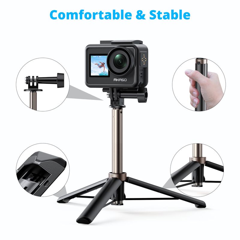 Soporte De Tr&iacute;pode Selfie Stick Akaso De 60 Cm ... image number null