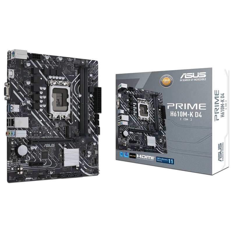 T. Madre ASUS PRIME H610M-K D4-CSM: Socket 1700... image number null
