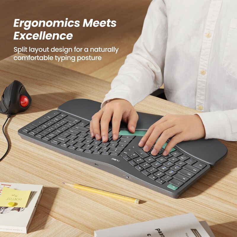 Teclado Nulea Ergon&oacute;mico Dividido Inal&aacute;mbrico R... image number null