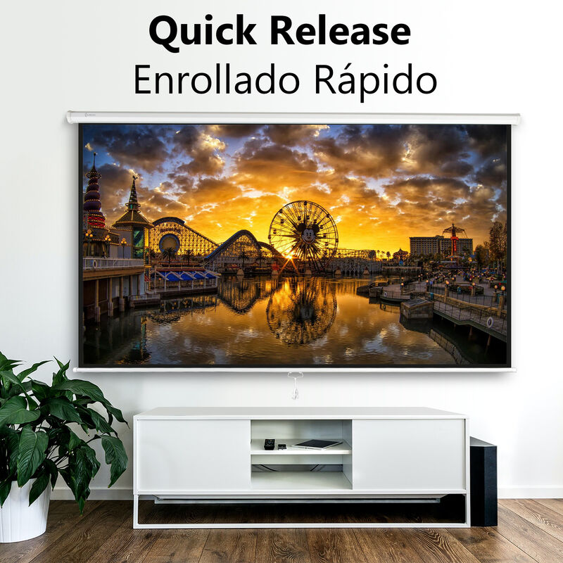 Pantalla para Proyector Manual 100' Blackout 16... image number null