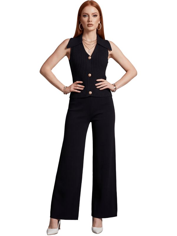 Conjunto 2 Piezas Elegantes Pantalon Recto Mas ... image number null