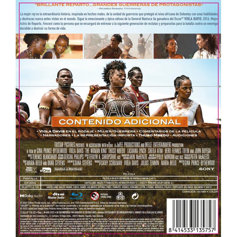 La Mujer Rey (blu-ray) [blu-ray] image number null