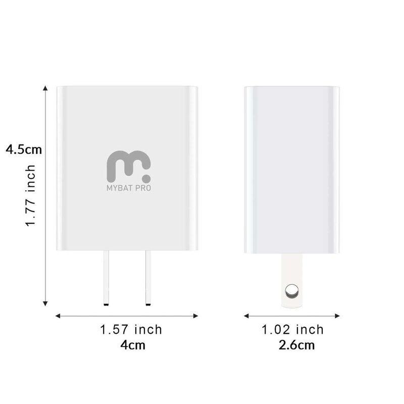 Cargador AC MYBAT Doble 15W Universal con cable... image number null