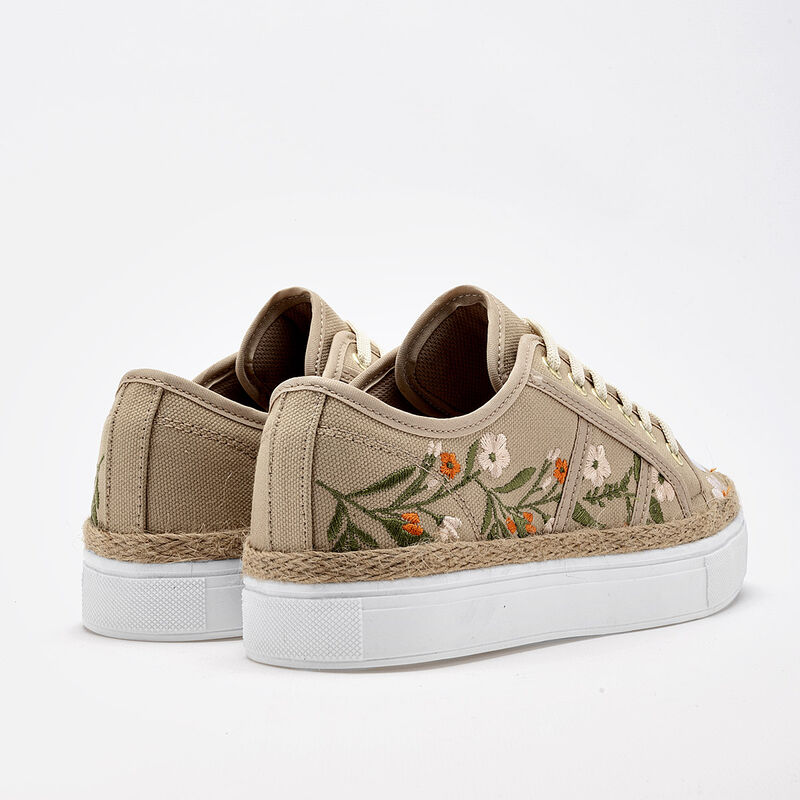 Mora Tierra Tenis urbano para mujer beige multi... image number null