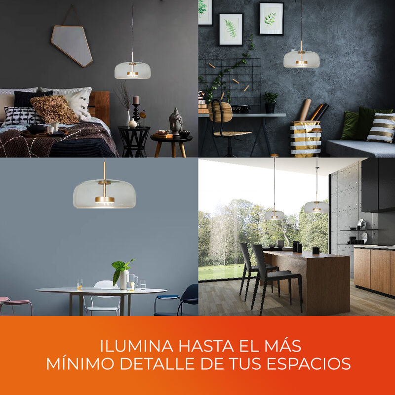 L&aacute;mpara Colgante LED de Cristal 1.50 m de Altur... image number null