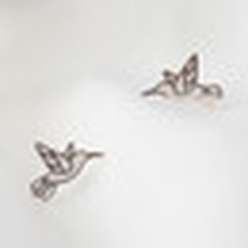 Aretes poste Suerte de colibr&iacute; de plata .925 image number null