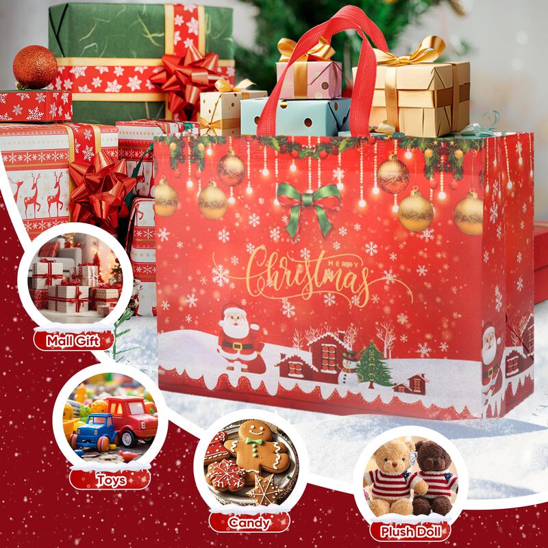 Bolsas De Regalo Navide&ntilde;as Borkinha Pack De 20 ... image number null