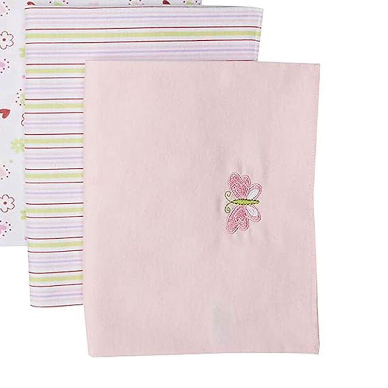 Manta De Franela Rn Spasilk Baby 4pz Mariposa R... image number null