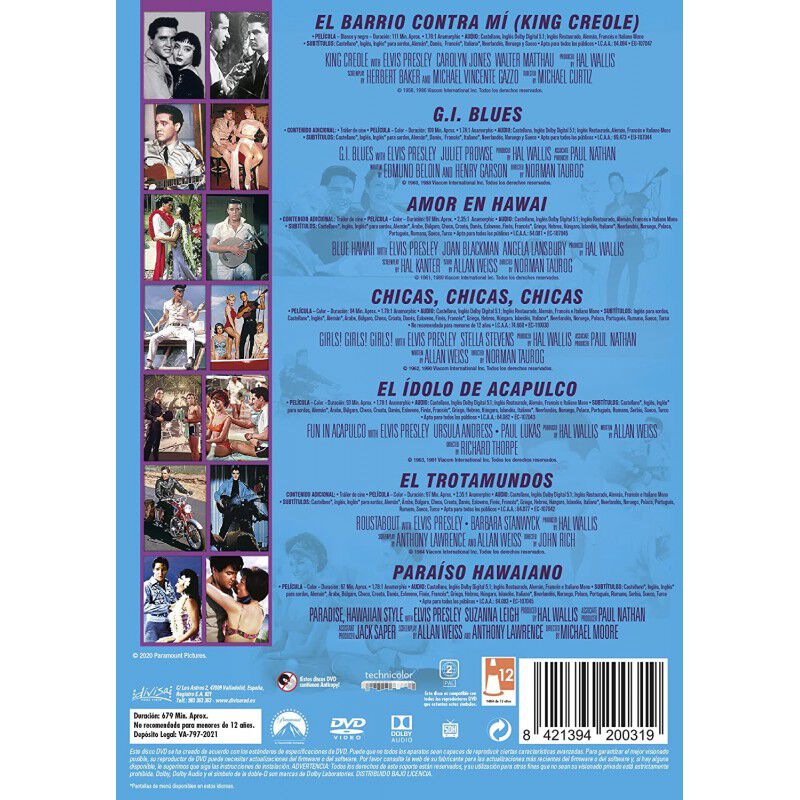 Elvis Presley - Colecci&oacute;n 7 pel&iacute;culas (Pack) - ... image number null