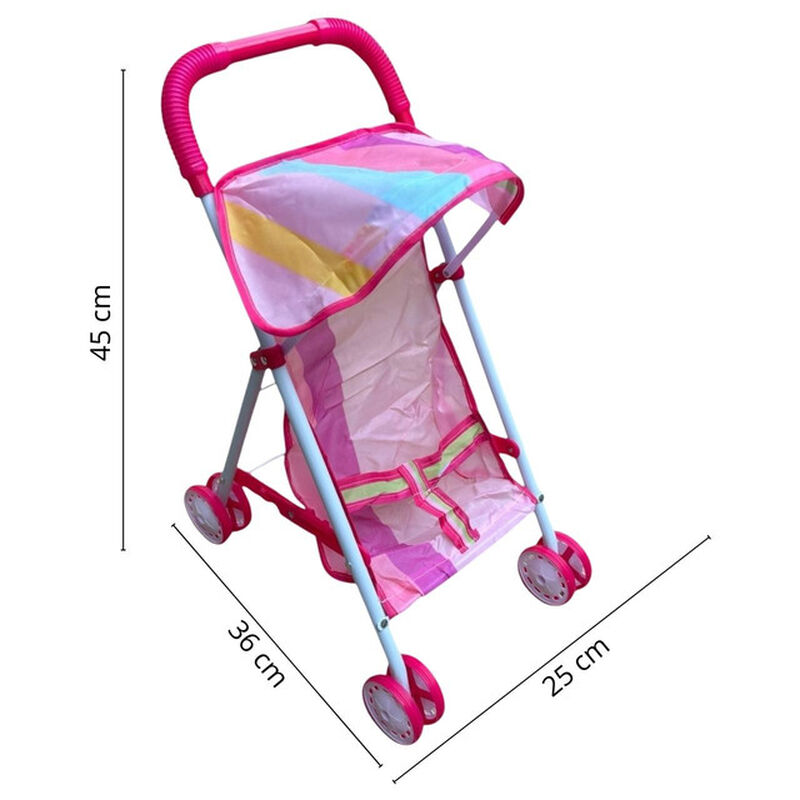 Carriola de Juguete Para Mu&ntilde;ecas Con Estrutura ... image number null