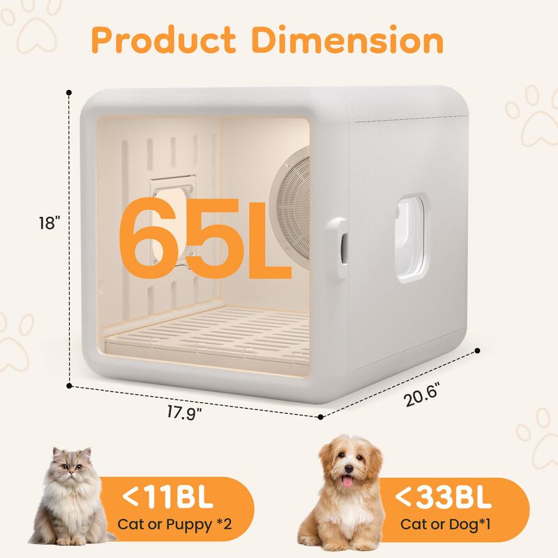 Secador Para Perros Fansafurn 65l Con Temporiza... image number null
