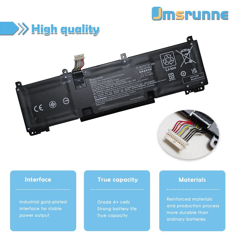 Bater&iacute;a De Port&aacute;til Jmsrunne Rh03xl 51,3 wh 11,... image number null