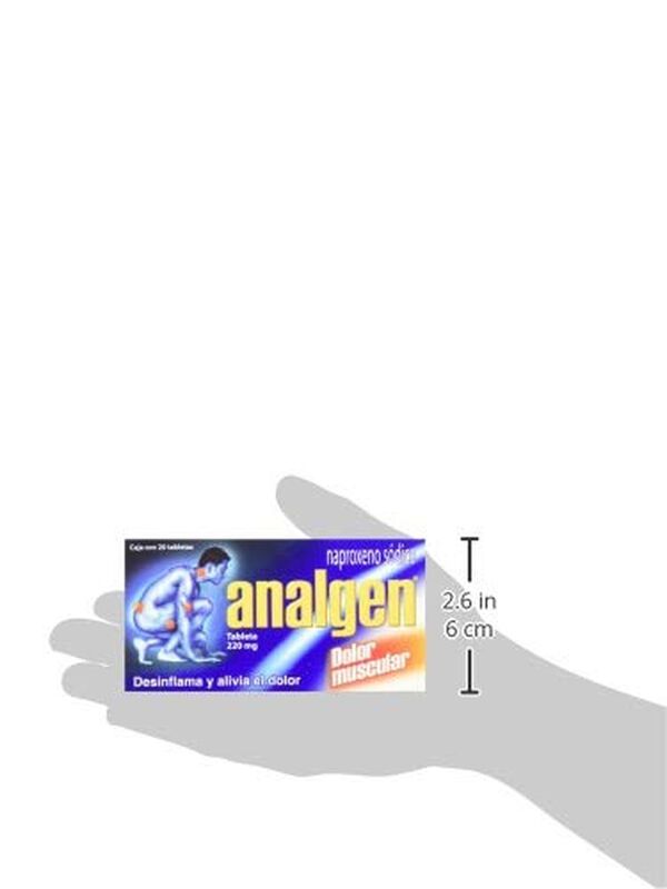 Analgen Tabletas, 220 Mg, 20 Piezas image number null