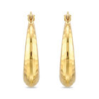 Arracadas Oro Amarillo 10k Diamantado 15 Mm Chic | Bizzarro
