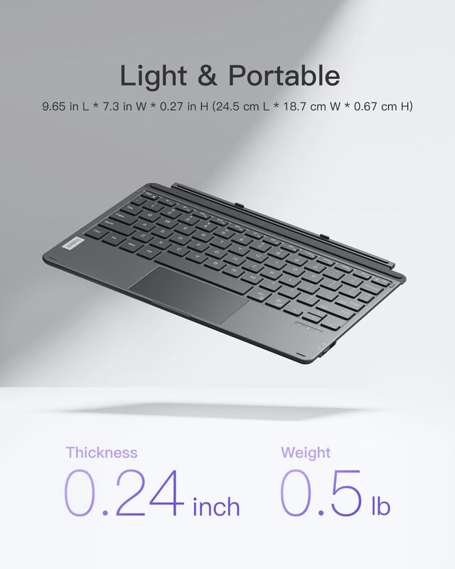 Teclado Inateck Para Surface Go Bluetooth 5.3 C... image number null