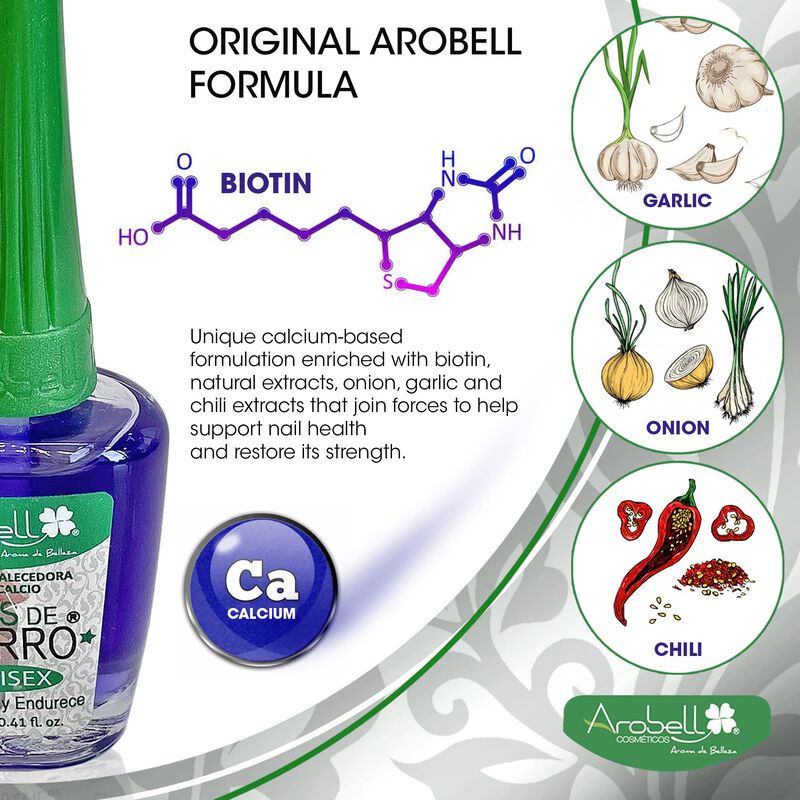Fortalecedor De U&ntilde;as Arobell Iron Nails, Endure... image number null